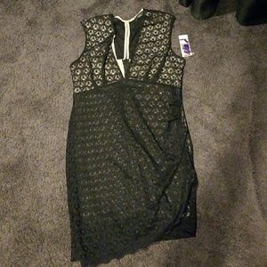 Plus Size Black Lace Dress